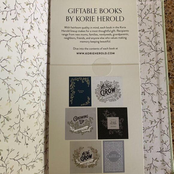 Journal Book Moss Green with Gold Lettering "Mom's Story" Keepsake Gift - Picture 2 of 4